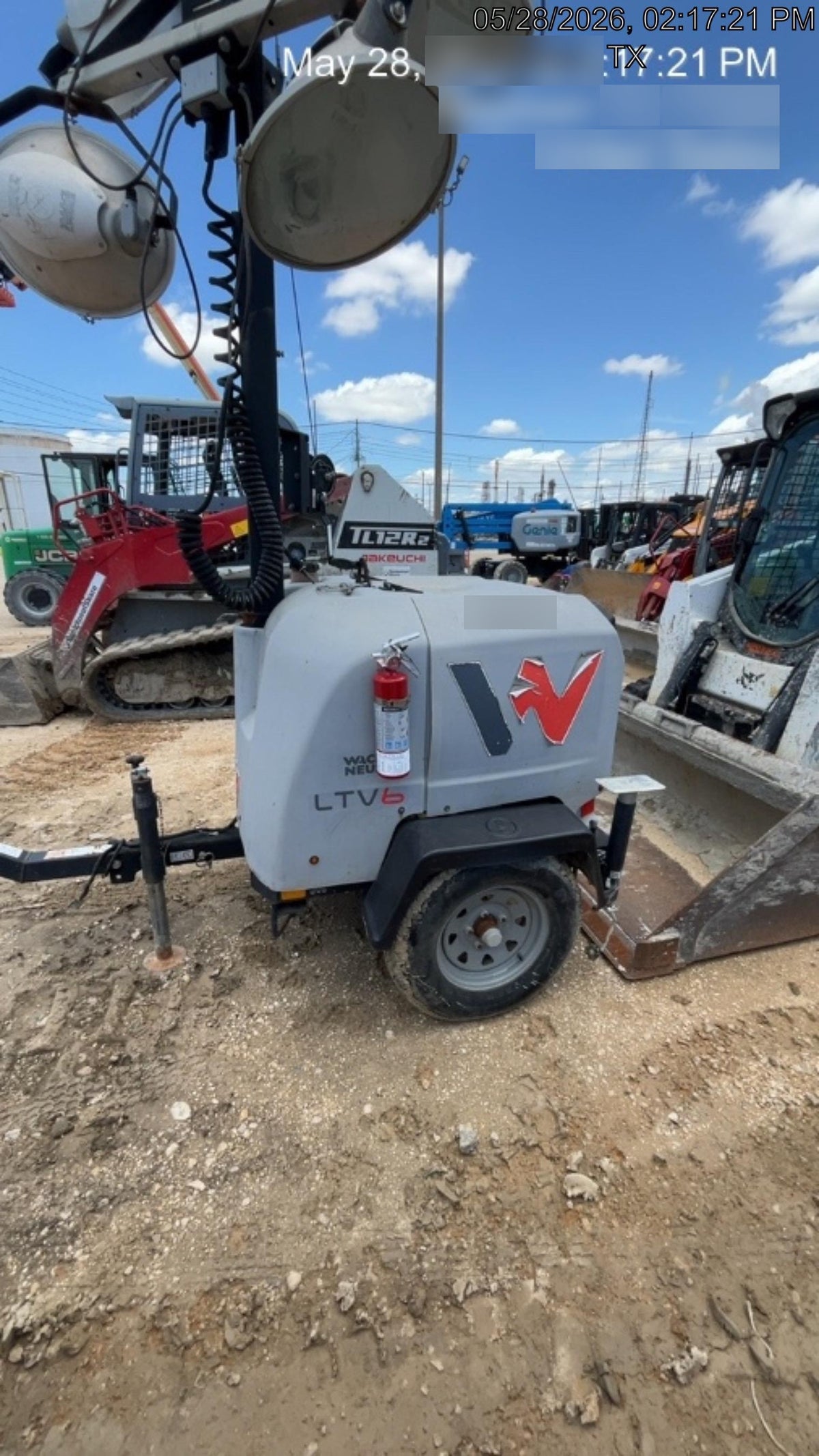 2018 Wacker Neuson LTV6L-MH Wacker Neuson LTV6L Mobile Light Tower w/Fuel Level Sensor Installed