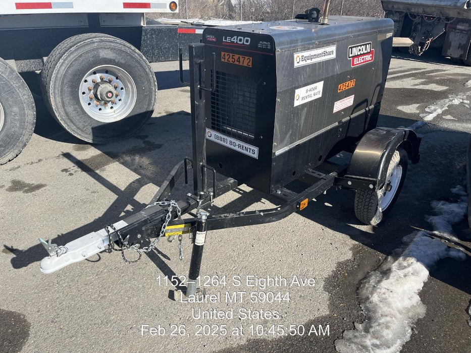 2024 Lincoln Electric LE400 Kubota V1505, Trlr, Cable Rack, Light Kit, ES Decals, T3