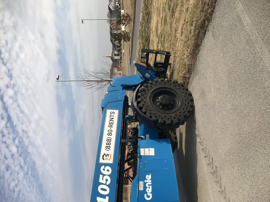 2019 Genie GTH-1056 Canopy, Solid RT Tires, LED Work Lights, Beacon 60" QA Carriage, 60" Forks