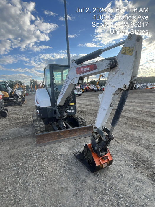 2022 Bobcat E50 Canopy, Rubber Tracks, Manual QC, Hydraulic Thumb