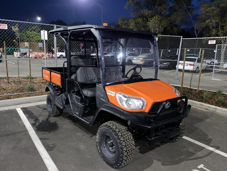 2022 Kubota RTV-X1140W-H Plastic Canopy, Windshield Acrylic Clear, LED Strobe Light, Wire Harness Kit, Back up Alarm