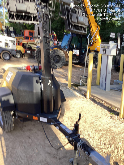 2022 Allmand NLV3GR (4) LED Light Fixture 350W, 23' Vertical Mast, 3kW Prime, Towable, Deep Sea L401, Leveling Jacks, Yanmar T4F 5.8hp