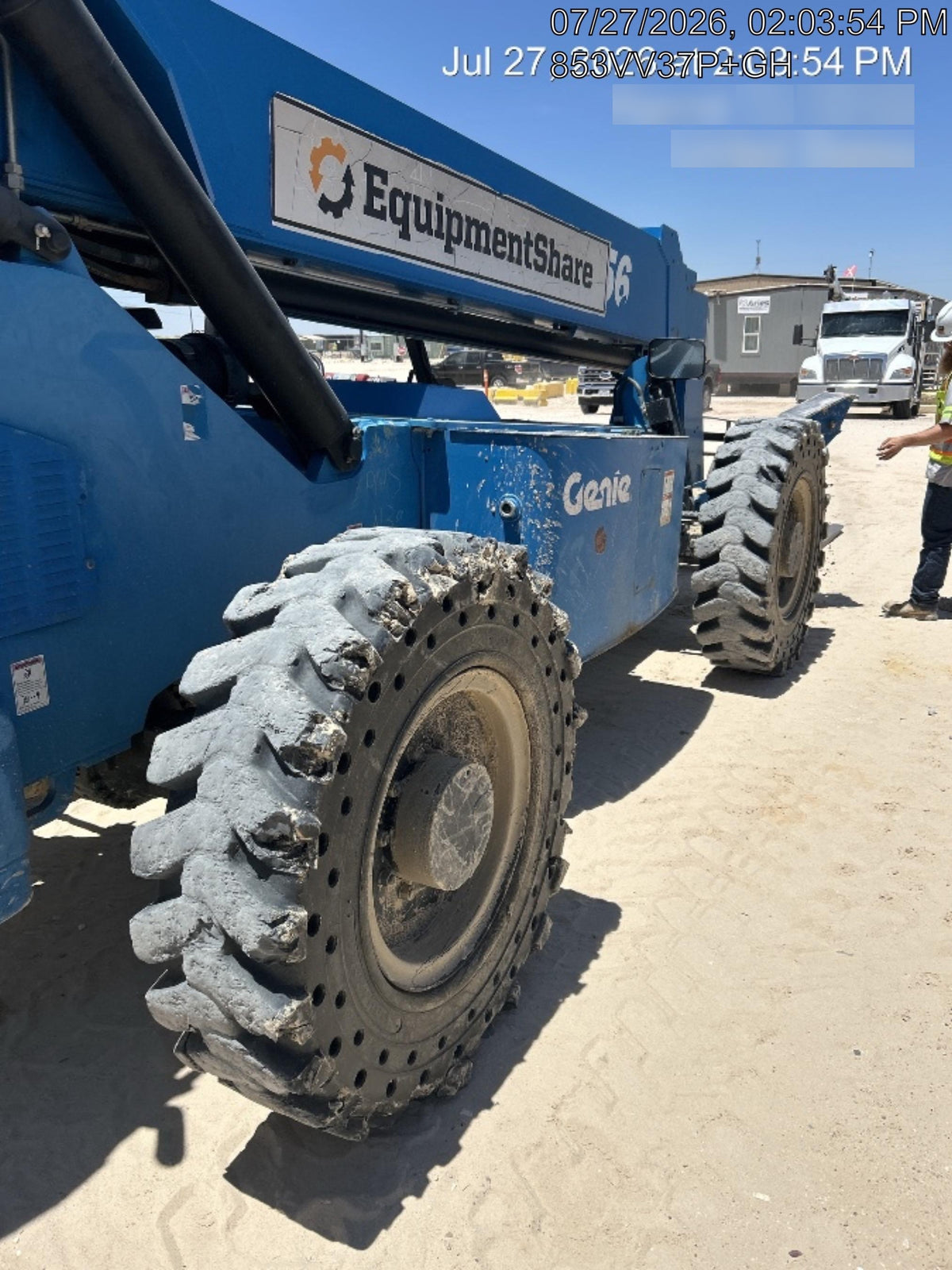 2017 Genie GTH-1056 Solid Tires, 60" carriage, Light Kit, Open ROPS
