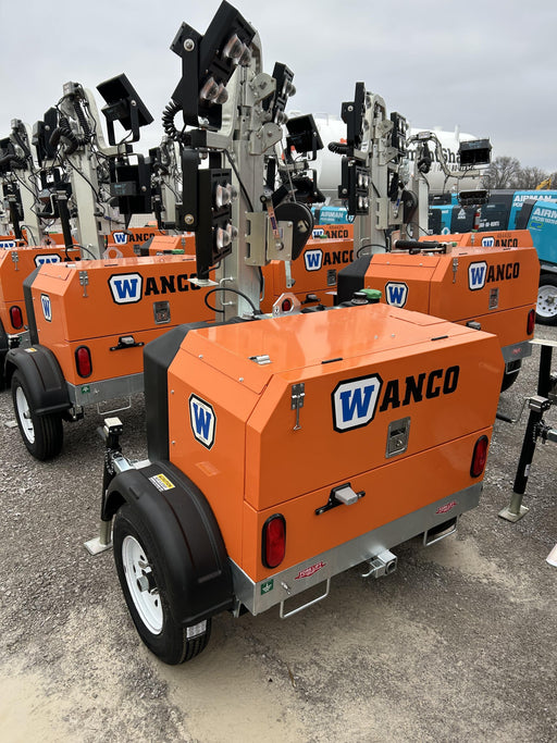 2025 Wanco WLTT-4MM4K Diesel, Mitsubishi L2E, 9.0HP @1800 rpm, Deep Sea Controller, Shore Power Plug, Auto Start, (4) 350W LED Floodlights, 4kW Generator, 60 Gal Fuel Tank, 2" Ball, T3