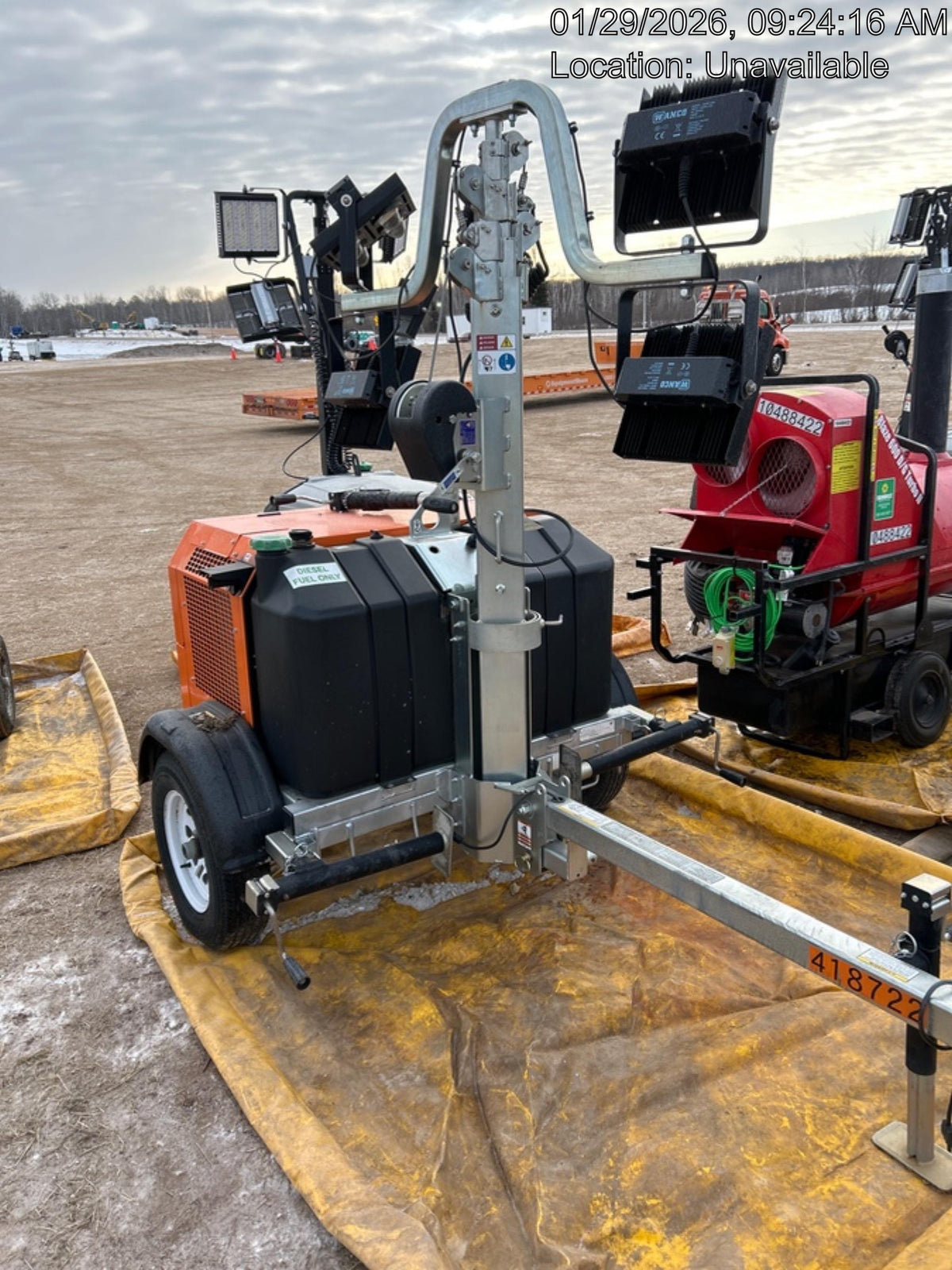 2024 Wanco WLTT-4MM4K Diesel, Deep Sea Controller, Shore Power Plug, Auto Start, (4) 350W LED Floodlights, 4kW Generator, 60 Gal Fuel Tank, 2" Ball, T3