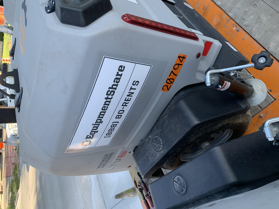 2018 Wacker Neuson LTV6L-MH Wacker Neuson LTV6L Mobile Light Tower w/Fuel Level Sensor Installed