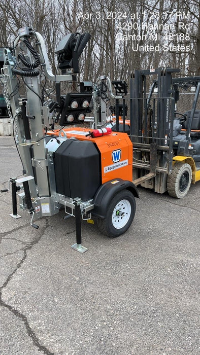 2024 Wanco WLTT-4MM4K Diesel, Deep Sea Controller, Shore Power Plug, Auto Start, (4) 350W LED Floodlights, 4kW Generator, 60 Gal Fuel Tank, 2" Ball, T3