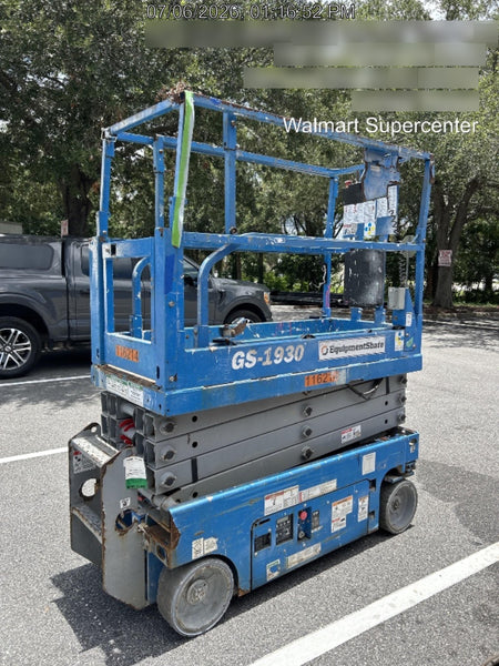 2020 Genie GS-1930 Solid Non Marking Tires, Beacon, Folding rails with half height swing gate