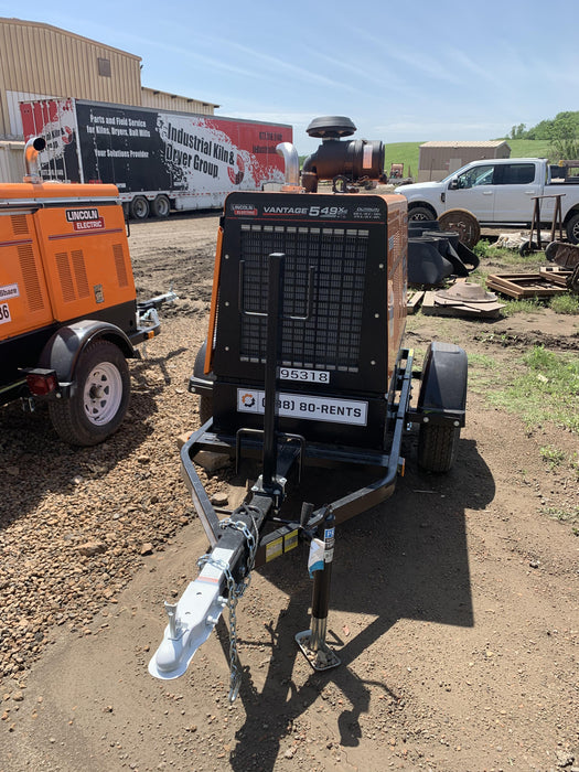 2021 Lincoln Electric Vantage 549X Ready Pak 3, ORANGE (includes trailer, cable rack, fender light kit)