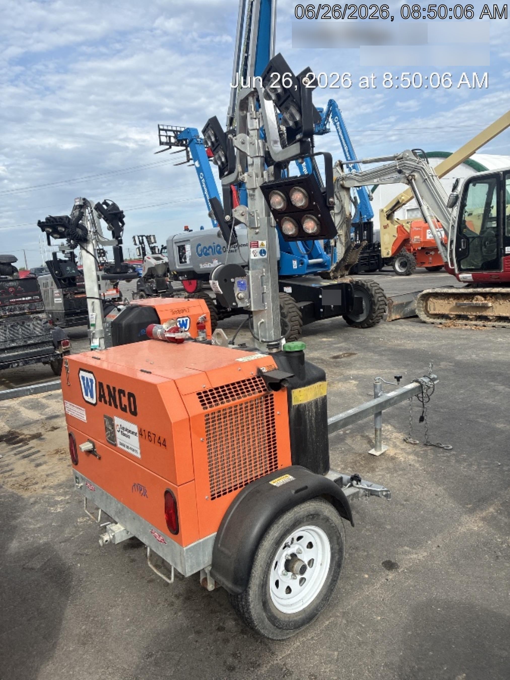 2024 Wanco WLTT-4MM4K Diesel, Deep Sea Controller, Shore Power Plug, Auto Start, (4) 350W LED Floodlights, 4kW Generator, 60 Gal Fuel Tank, 2" Ball, T3