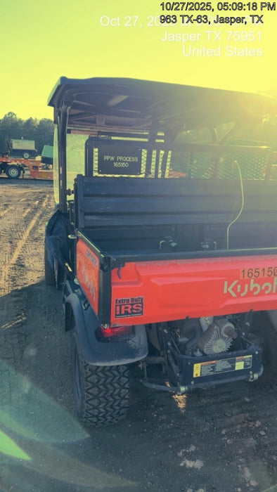 2021 Kubota RTV-X1140W-H Plastic Canopy, Windshield Acrylic Clear, LED Strobe Light, Wire Harness Kit, Back up Alarm