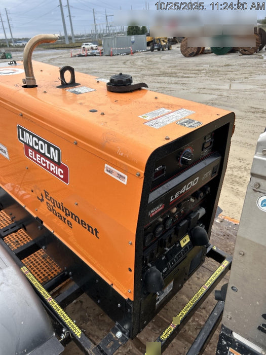 2022 Lincoln Electric LE400 Kubota V1505, Trlr, Cable Rack, Light Kit, ES Decals, T3