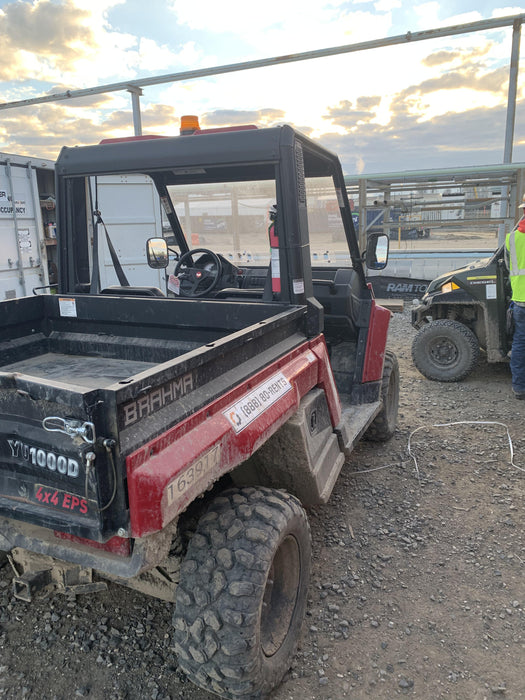 2021 Yanmar YU1000 Canopy, Steel Wheel, Poly WindShield, Beacon, Backup Alarm