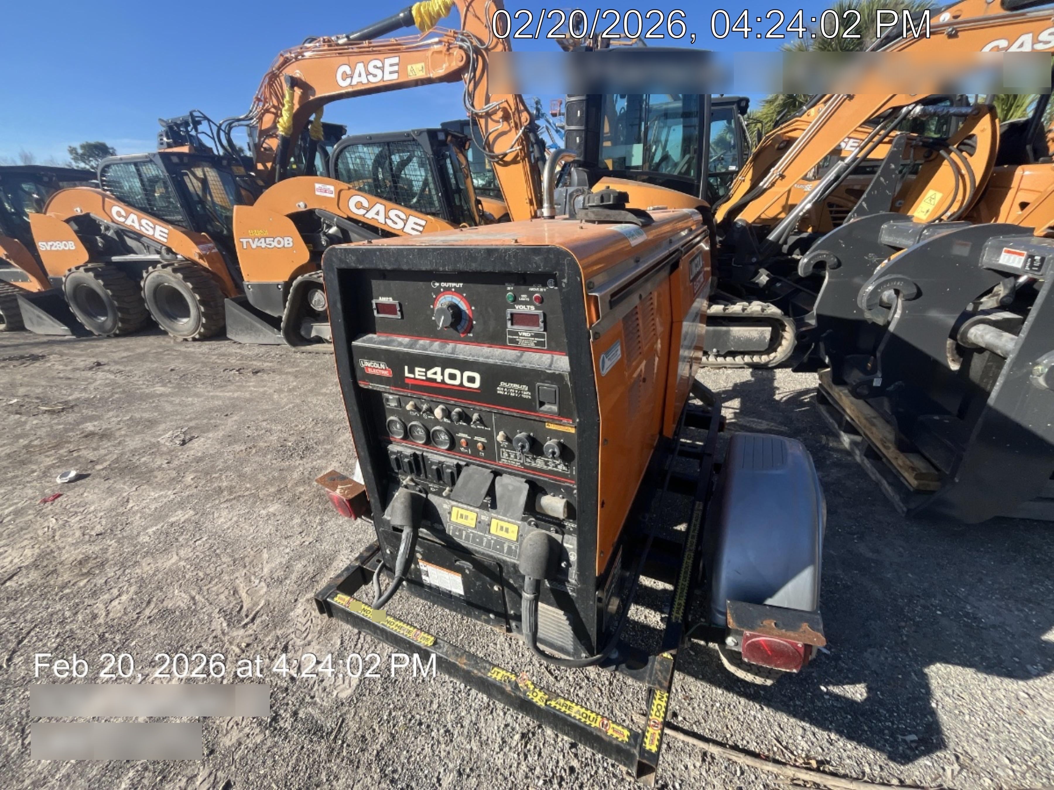 2022 Lincoln Electric LE400 Kubota V1505, Trlr, Cable Rack, Light Kit, ES Decals, T3