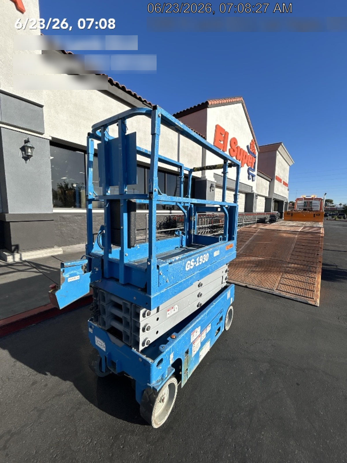 2020 Genie GS-1930 Solid Non Marking Tires, Beacon, Folding rails with half height swing gate, 800W Inverter
