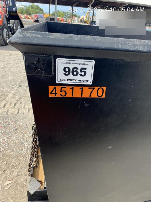 2024 STAR INDUSTRIES M-1820 - Self-Dump Hopper