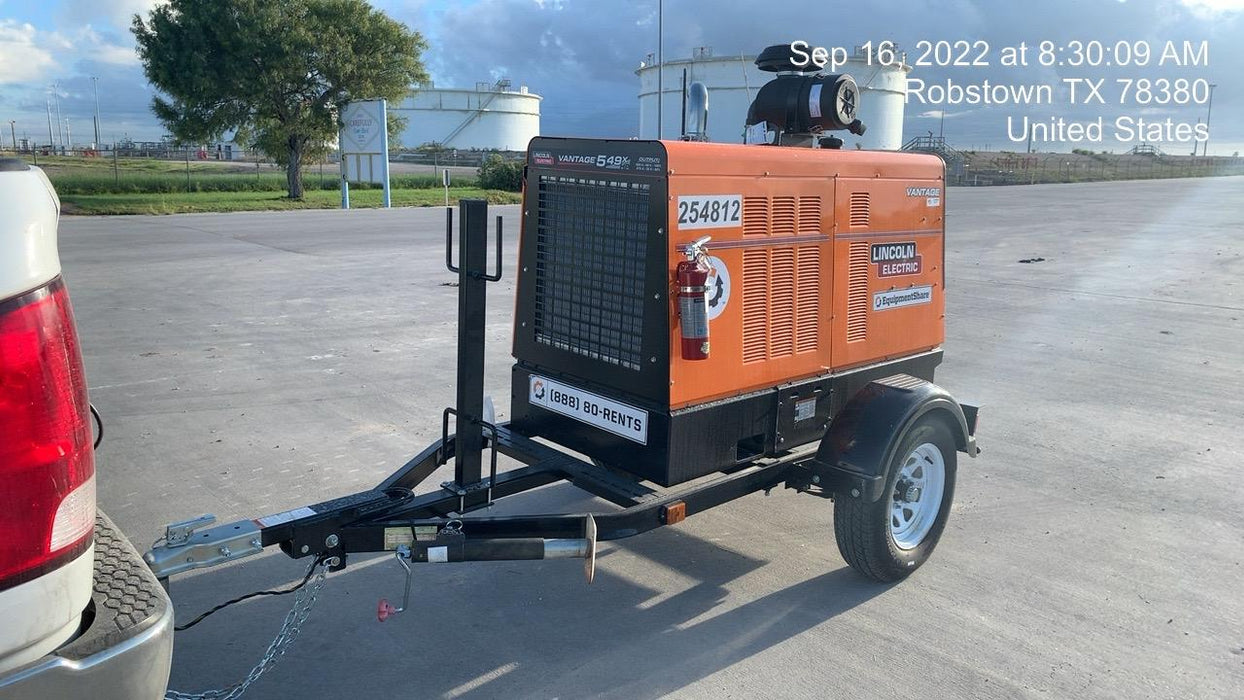 2022 Lincoln Electric Vantage 549X Crosslink Technology, Trailer Mounted, ES Decals, T3