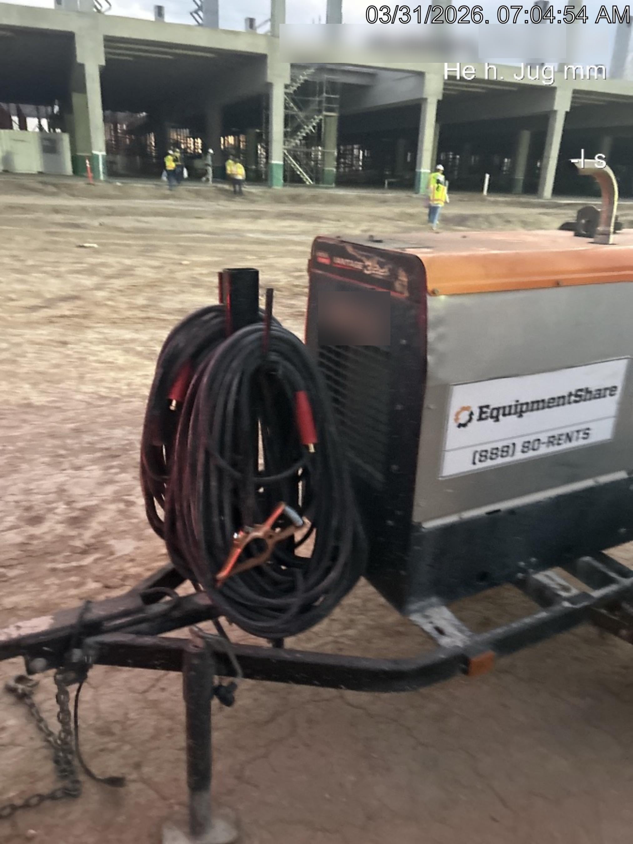 2019 Lincoln Electric Vantage 322 Ready-Pak 3, Two Wheel Trailer, Fender and Light Kit, Cable Rack