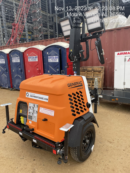 2023 Generac MLT2 Diesel, Flex Switch 120V Input, Powerzone Controller, 
(4) 320W LED Lights, 4kW Generator, 39.9 Gal Fuel Tank, 2" Ball, T3