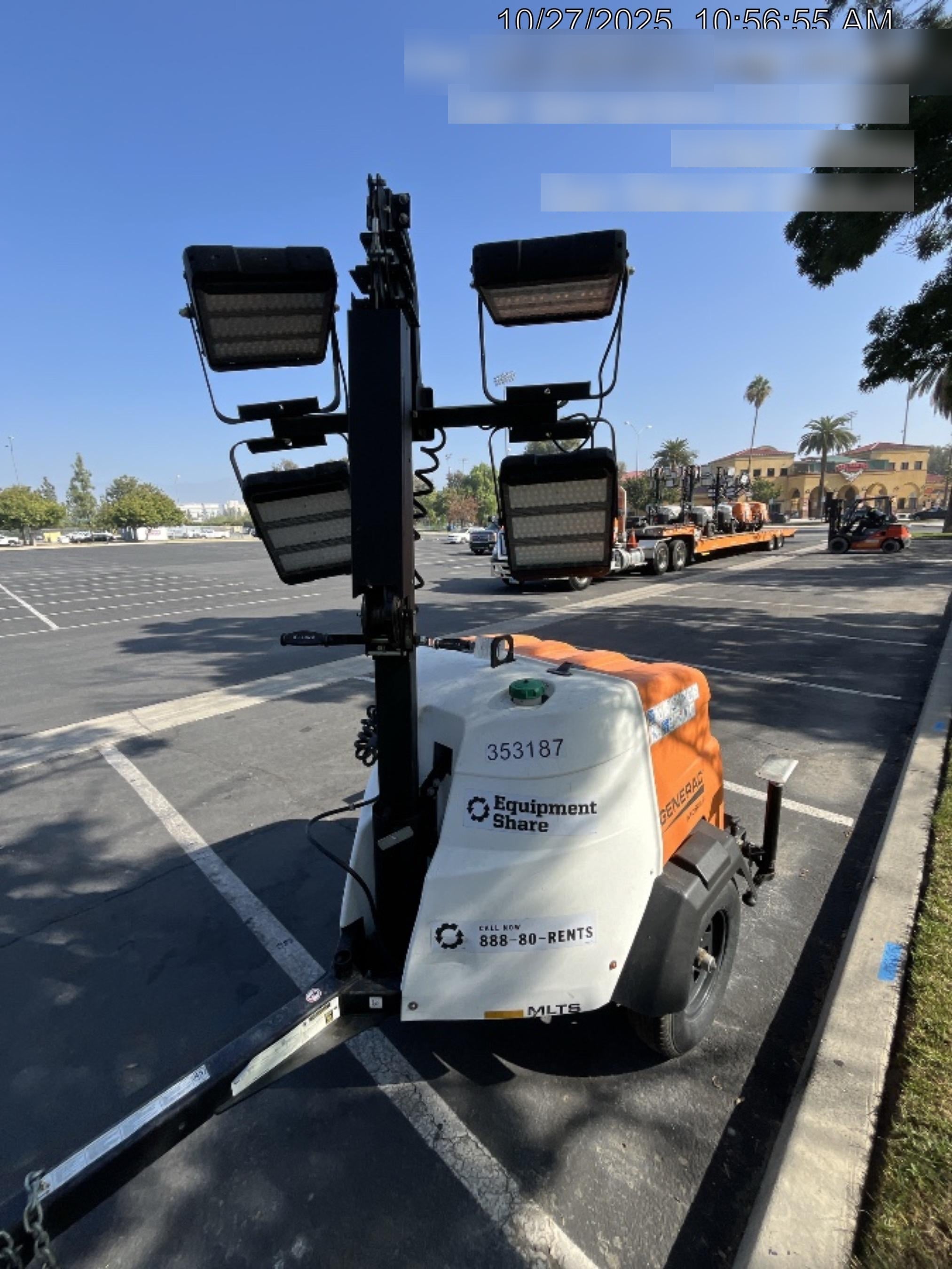 2023 Generac MLT2 Diesel, Flex Switch 120V Input, Powerzone Controller, (4) 320W LED Lights, 4kW Generator, 39.9 Gal Fuel Tank, 2" Ball, T3