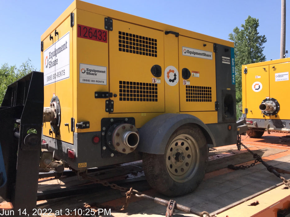 2020 ATLAS COPCO PAS 100 HF CS Enclosed
