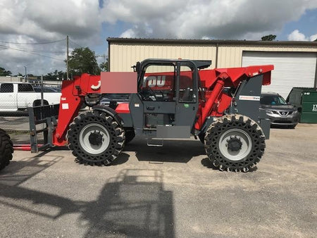 2018 Manitou 12042 Manitou MTA 12042 w/Cab/Heat/AC, Work Lights/Strobe, Aux Hyd, Solid Tires, Lift Hook, 66" Carriage, 72" Forks
