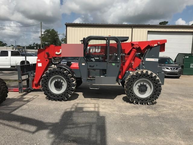 2018 Manitou 12042 Manitou MTA 12042 w/Cab/Heat/AC, Work Lights/Strobe, Aux Hyd, Solid Tires, Lift Hook, 66" Carriage, 72" Forks
