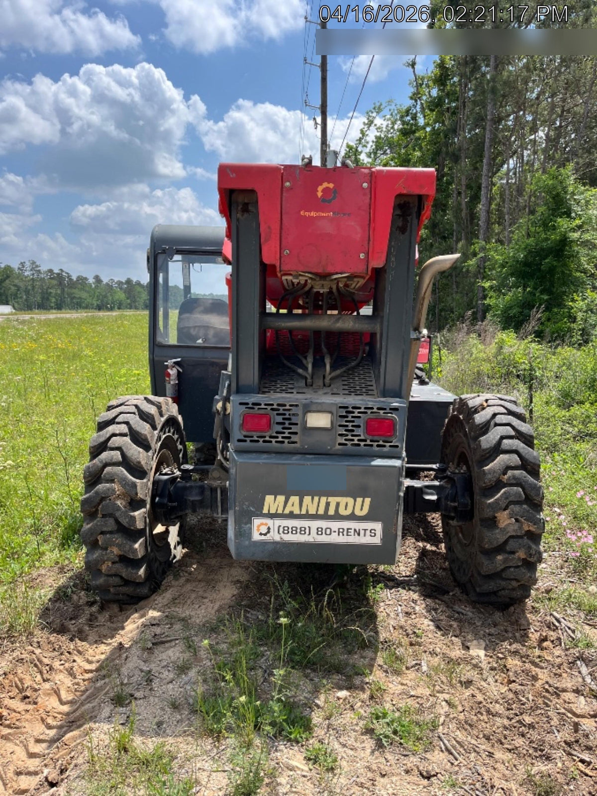 2019 Manitou MTA10055 MTA10055 - 120 HP T4, Canopy, Worklights/Strobe, Beacon, 66" Carriage, 60" Forks, Solid Tires, Lift Hook, Aux Hydraulics