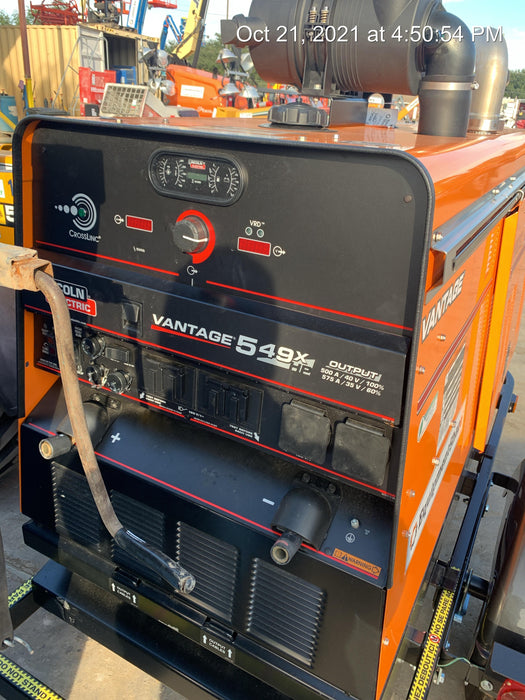 2021 Lincoln Electric Vantage 549X Ready Pak 3, ORANGE (includes trailer, cable rack, fender light kit)