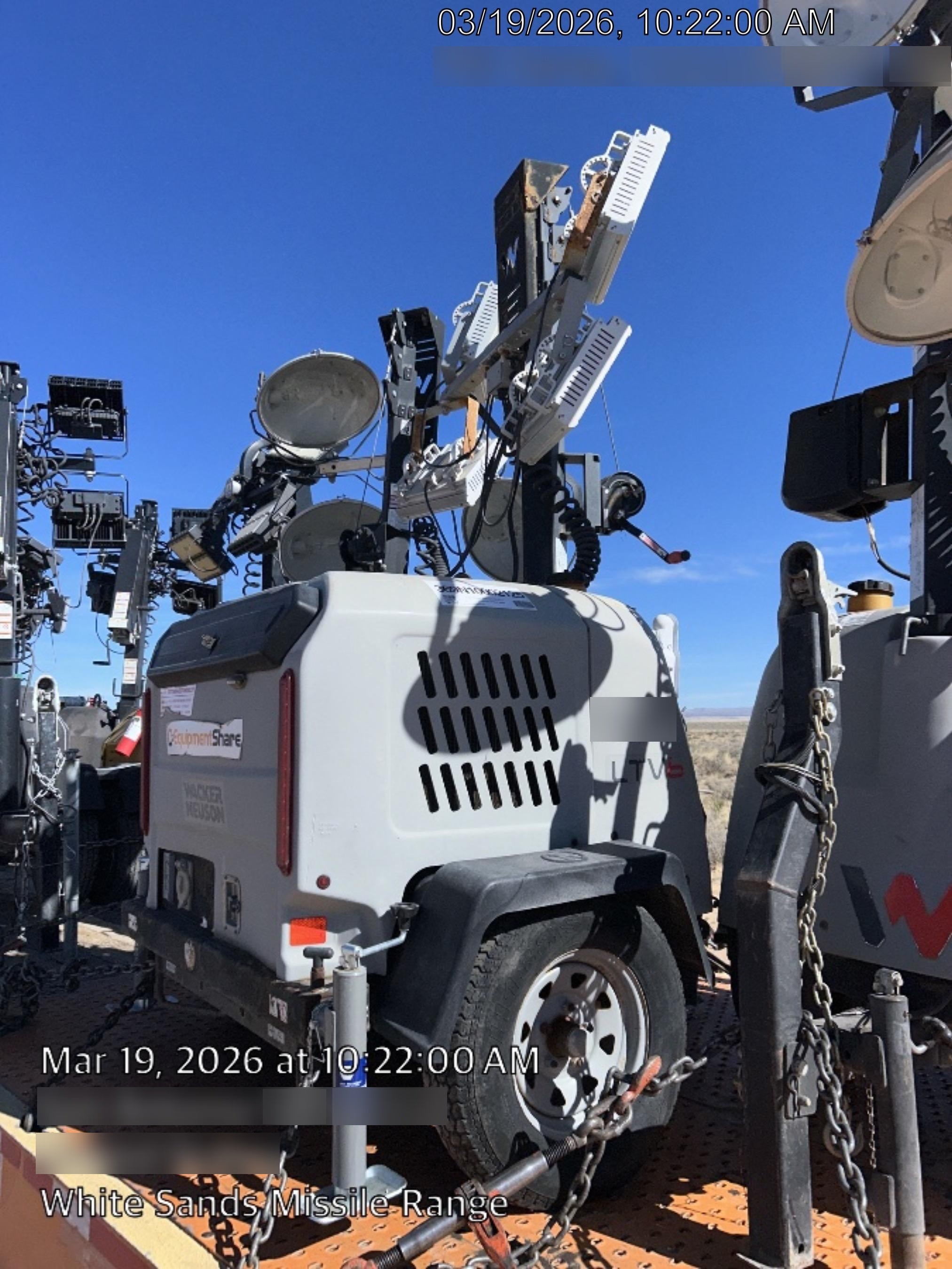 2019 Wacker Neuson LTV6K-MH Power mast, 1100W MH