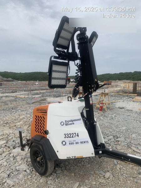 2023 Generac MLT2 Diesel, Flex Switch 120V Input, Powerzone Controller, (4) 320W LED Lights, 4kW Generator, 39.9 Gal Fuel Tank, 2" Ball, T3