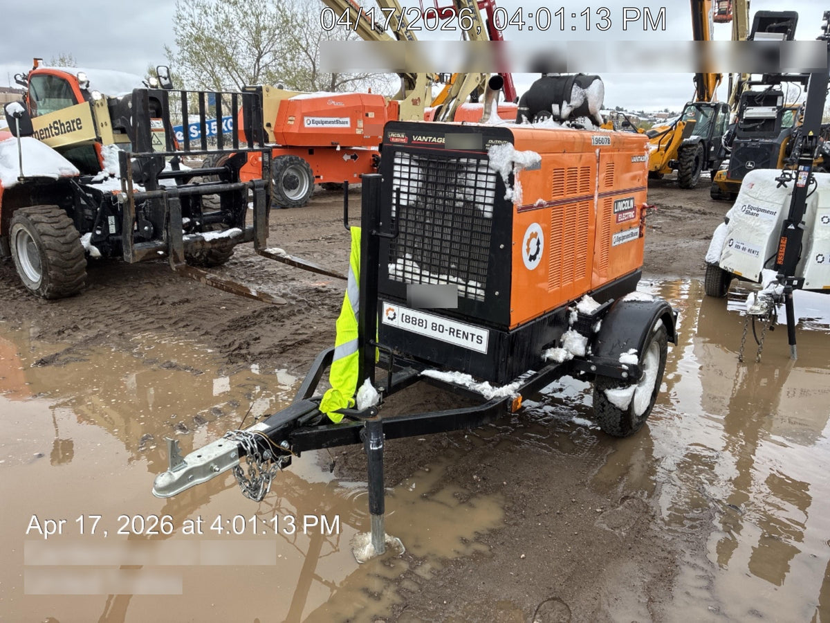 2021 Lincoln Electric Vantage 549X Ready Pak 3, ORANGE (includes trailer, cable rack, fender light kit)