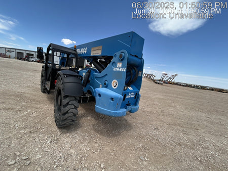 2018 Genie GTH-844 Genie GTH-844 w/Open ROPS, Solid Tires, beacon/work lights, 60" carriage/forks