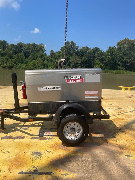 2019 Lincoln Electric Vantage 322 Welder Ready-Pak 3, Two wheel trailer, Fender and Light kit, Cable Rack