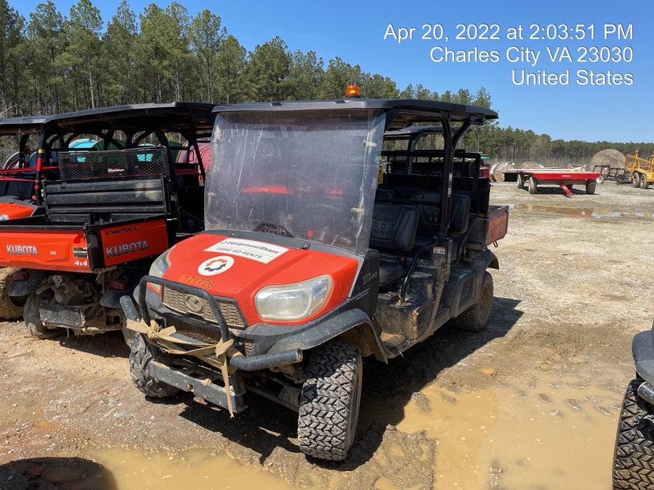 2021 Kubota RTV-X1140W-H Plastic Canopy, Windshield Acrylic Clear, LED Strobe Light, Wire Harness Kit, Back up Alarm