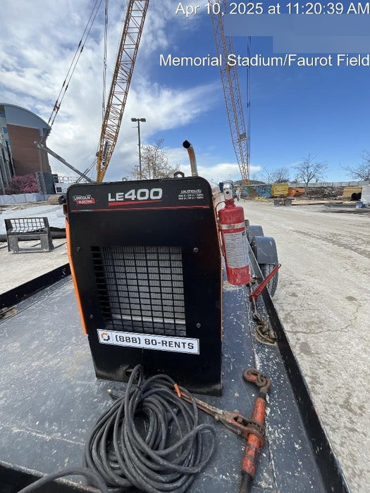 2023 Lincoln Electric LE400 Kubota V1505, Trlr, Cable Rack, Light Kit, ES Decals, T3