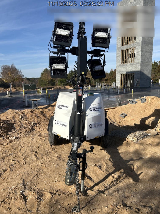 2023 Generac MLT2 Diesel, Flex Switch 120V Input, Powerzone Controller, (4) 320W LED Lights, 4kW Generator, 39.9 Gal Fuel Tank, 2" Ball, T3