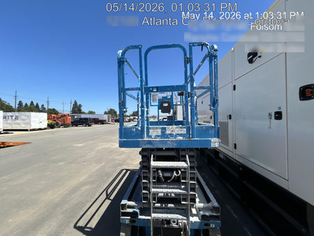 2019 Genie GS-4047 Folding rails with half height swing gate, 800W Inverter