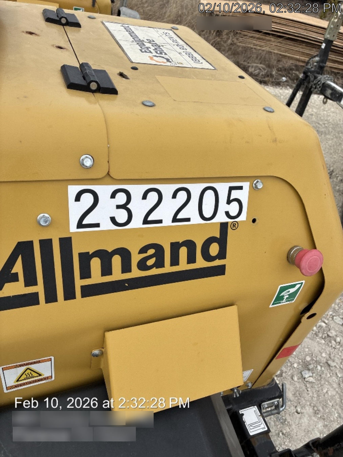 2022 Allmand NLV3GR (4) LED Light Fixture 350W, 23' Vertical Mast, 3kW Prime, Towable, Deep Sea L401, Leveling Jacks, Yanmar T4F 5.8hp