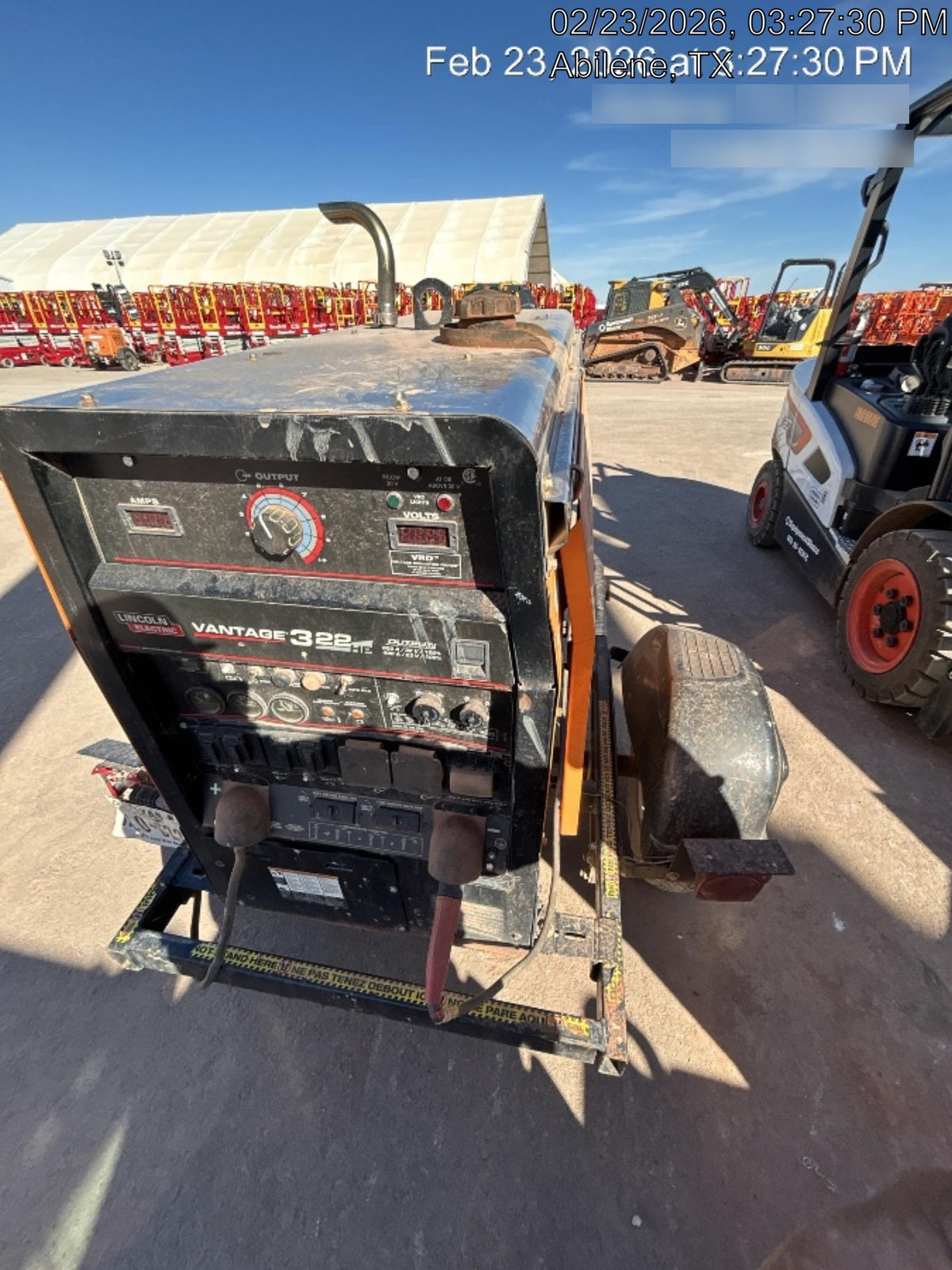 2021 Lincoln Electric Vantage 322 VANTAGE 322 READY-PAK 3
(EQUIPMENTSHARE)