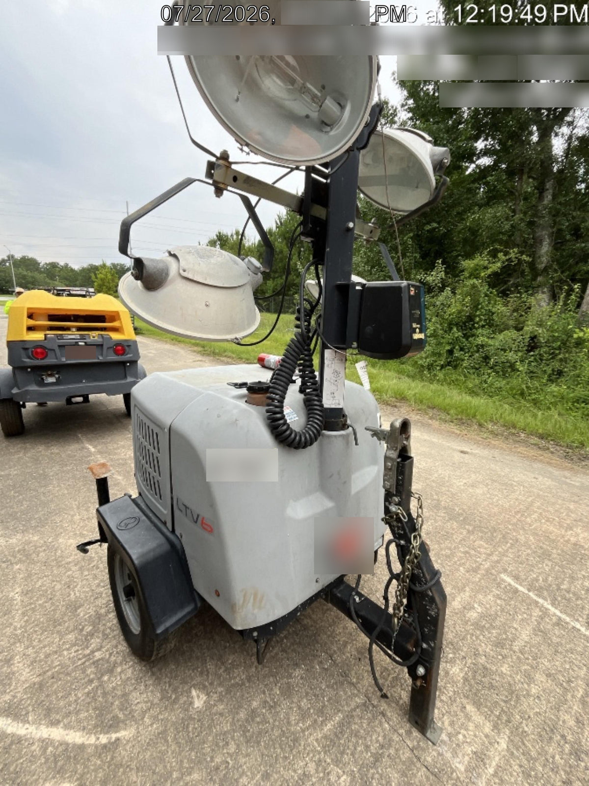 Wacker Neuson LTV6K-MH Power mast, 1100W MH, Fuel Sensors, Wiring Harness