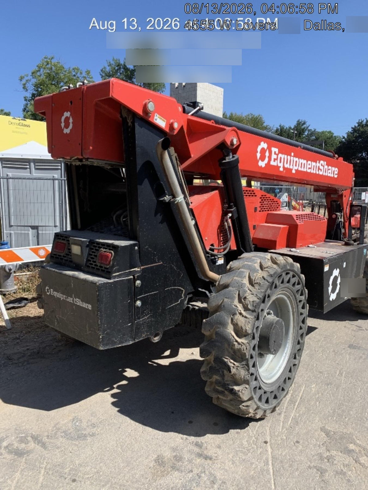 2019 Manitou MTA10055 Canopy, 120 HP, Solid Tires, Work Lights, Lift Hook, Auxiliary Hydraulics 66" Carriage and 60" Forks
