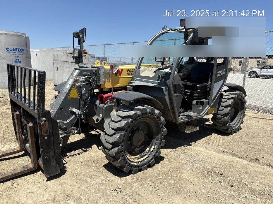 2018 Wacker Neuson TH627 Wacker Neuson TH627 Telehandler w/Canopy, Solid Tires, 48" Carriage and Forks