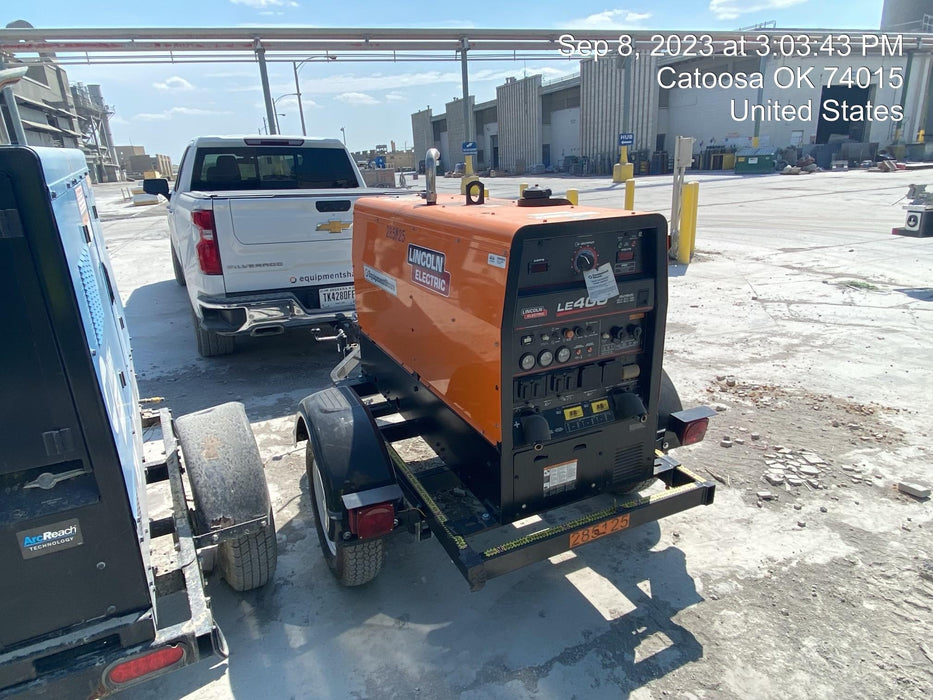 2022 Lincoln Electric LE400 Kubota V1505, Trlr, Cable Rack, Light Kit, ES Decals, T3