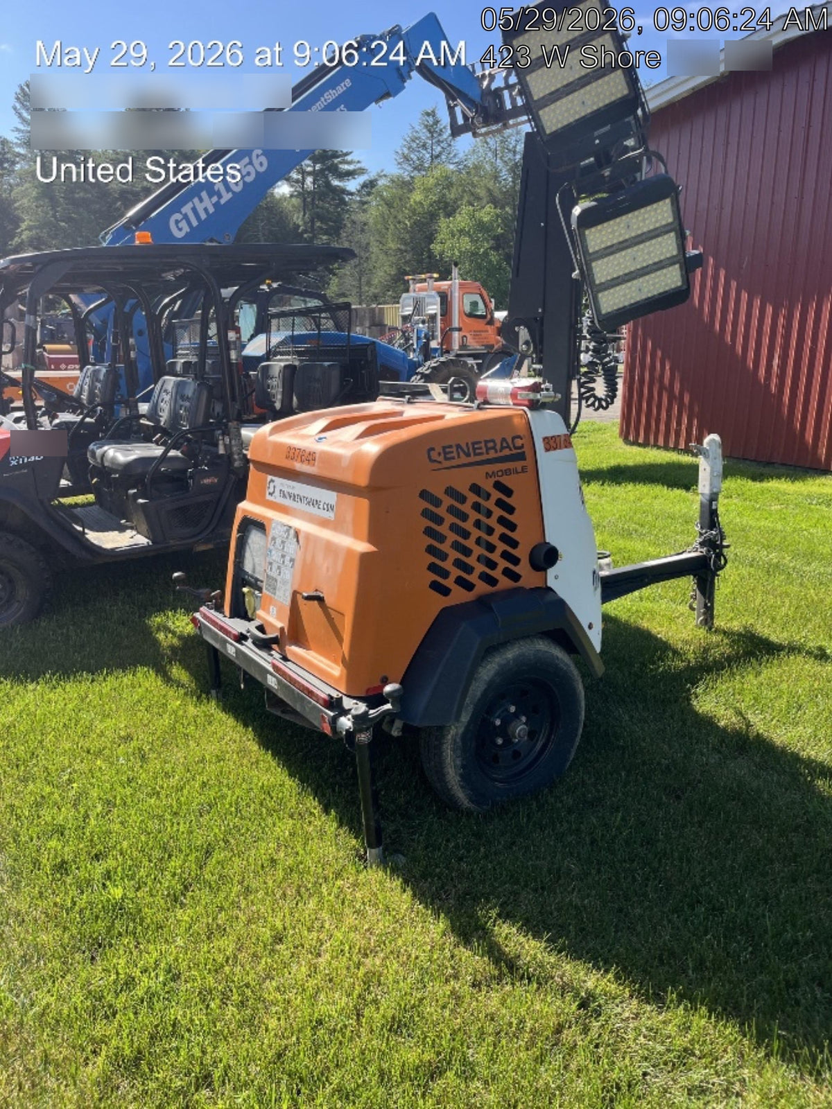 2023 Generac MLT2 Diesel, Flex Switch 120V Input, Powerzone Controller, (4) 320W LED Lights, 4kW Generator, 39.9 Gal Fuel Tank, 2" Ball, T3