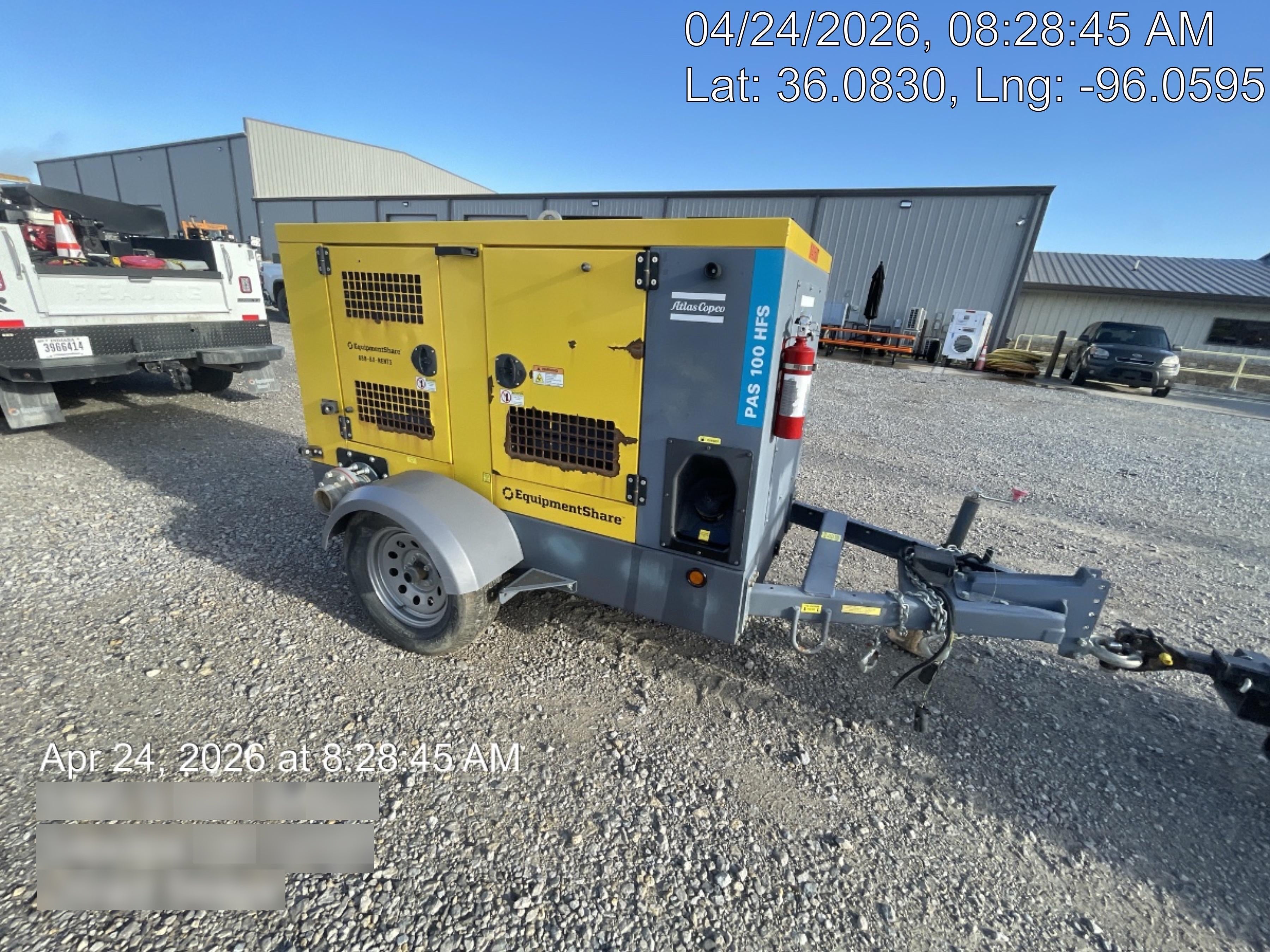 2021 ATLAS COPCO PAS 100 HF CS Enclosed
