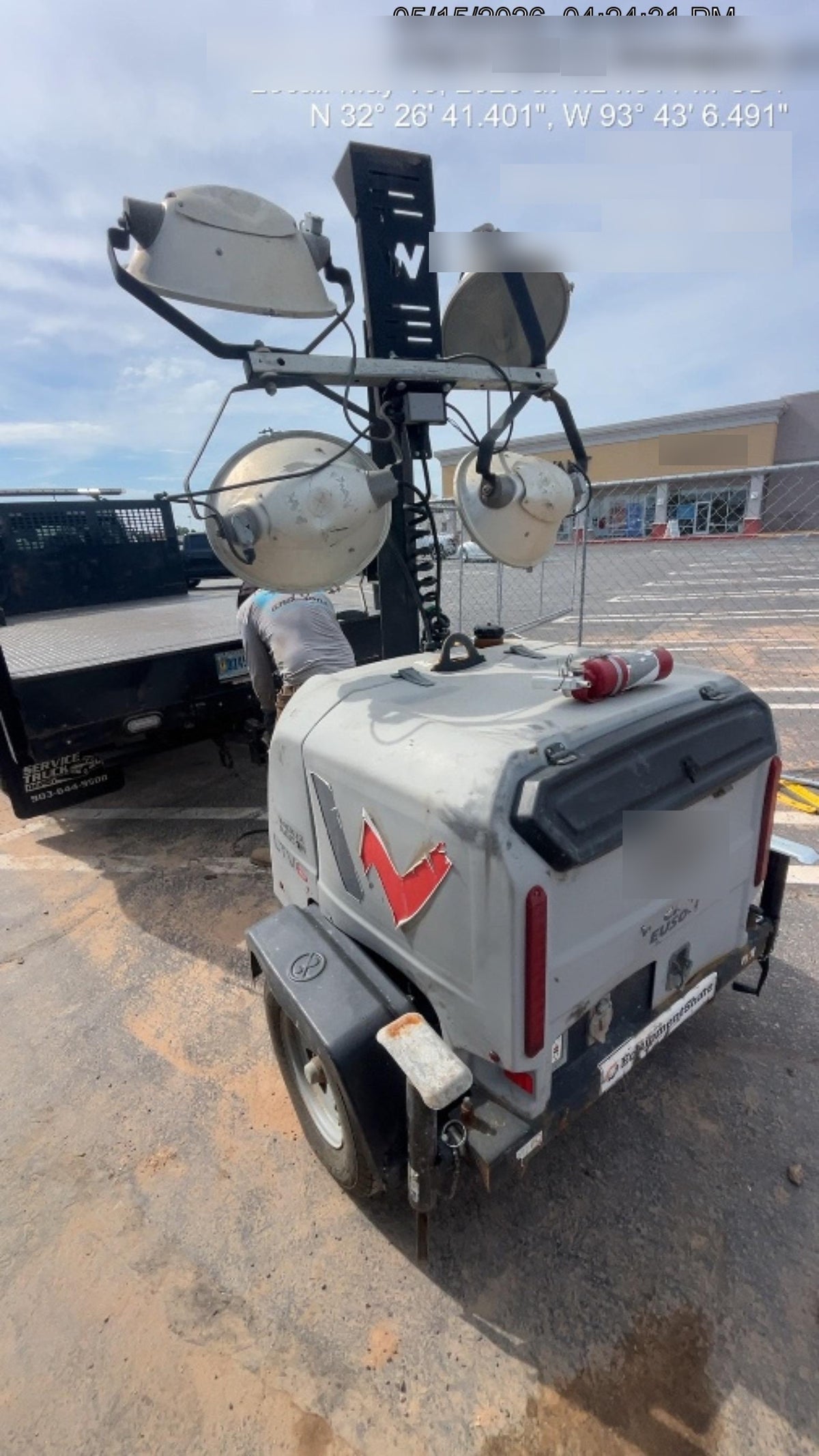 Wacker Neuson LTV6K-MH Wacker Neuson LTV6K Mobile Light Tower w/Fuel Level Sensor Installed
