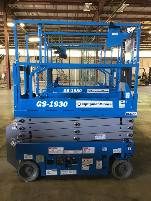2020 Genie GS-1930 Solid Non Marking Tires, Beacon, Folding rails with half height swing gate, 800W Inverter