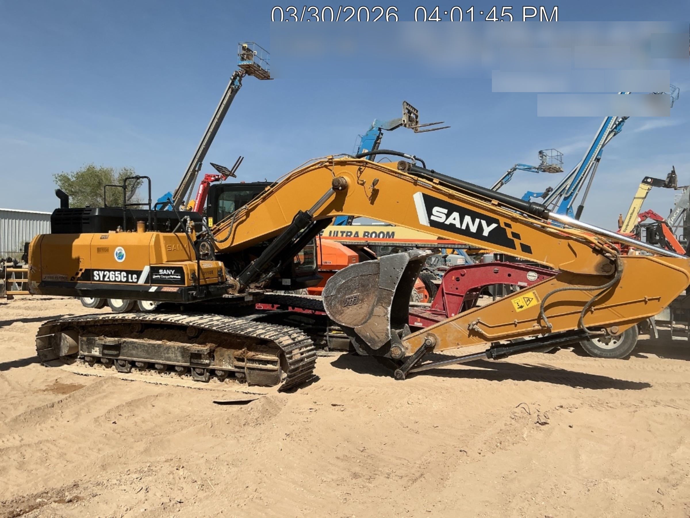Sany SY265C SY265 Tier 4 - Cab, Hydraulic QC,  Buckets: 48" , Hydraulic Hammer 5,000lb impact class