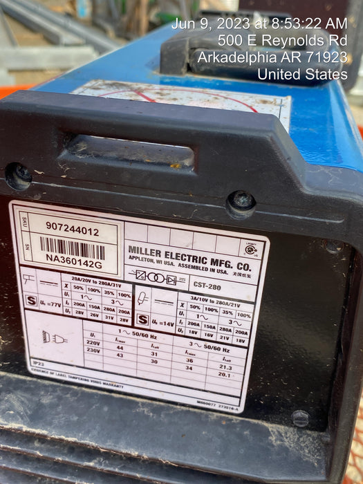 2020 MILLER ELECTRIC CST-280